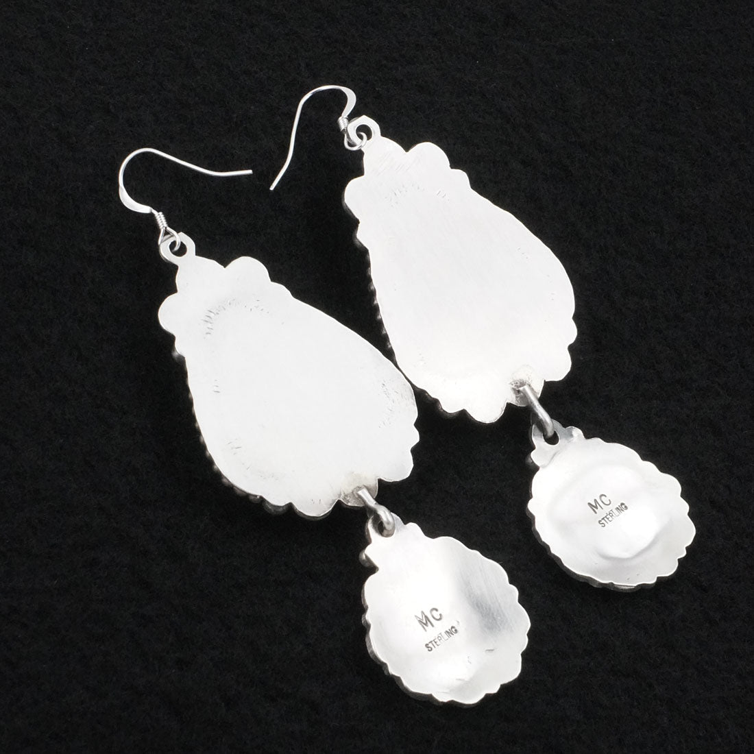 Michael Calladitto Turquoise & Sterling Silver Earrings