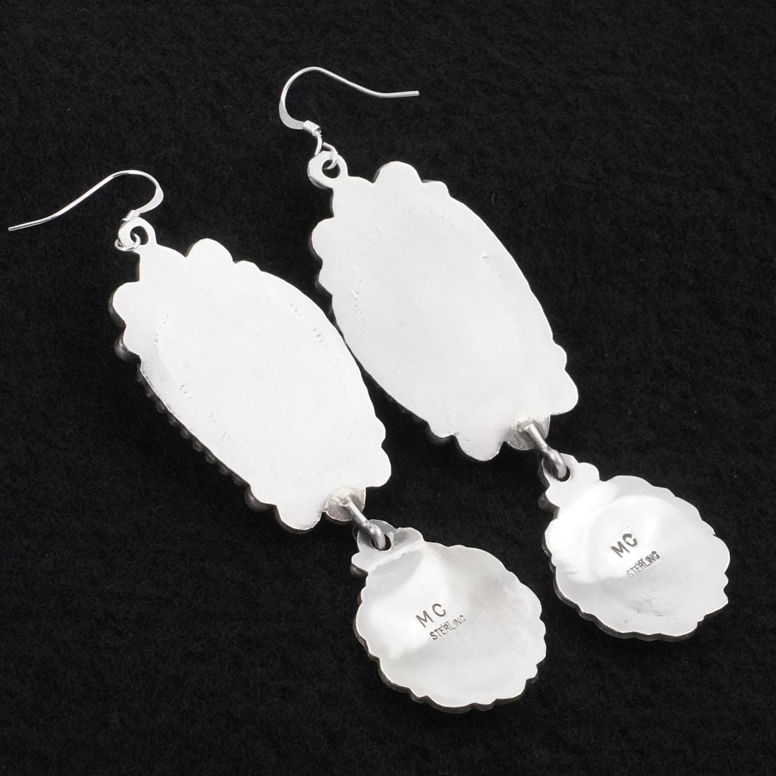 Michael Calladitto Turquoise & Sterling Silver Earrings