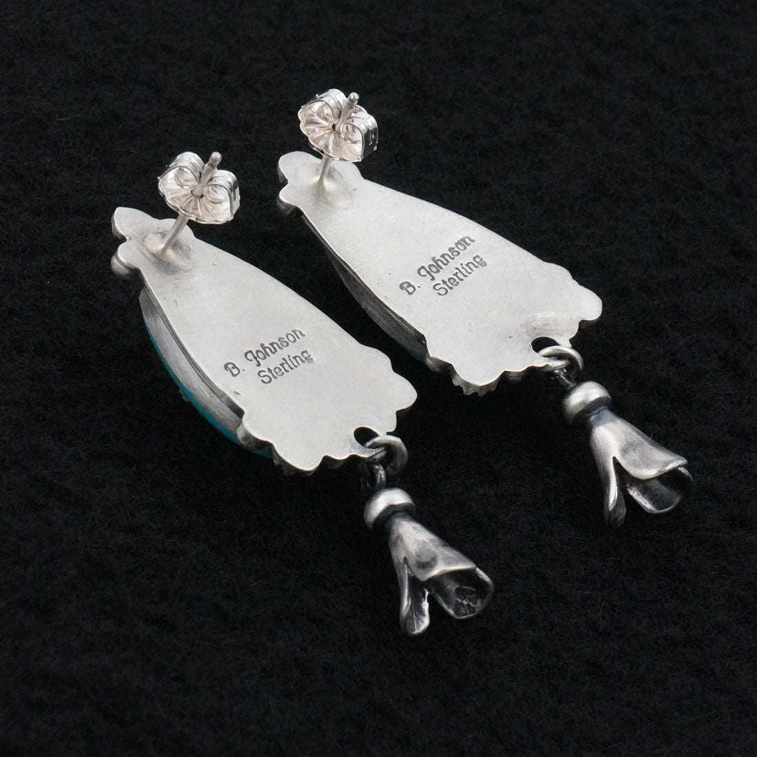 Bobby Johnson Turquoise & Sterling Silver Earrings