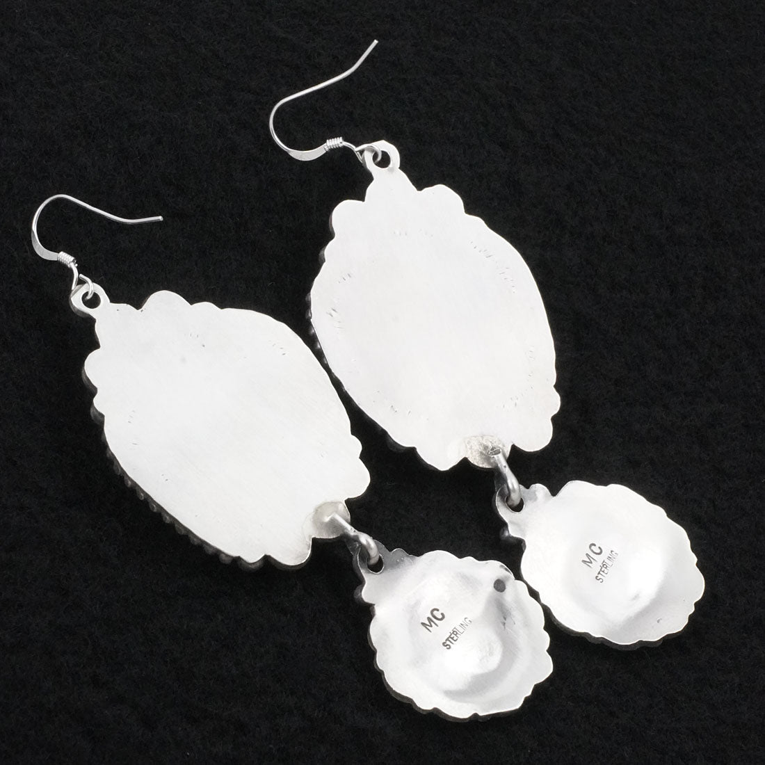 Michael Calladitto Turquoise & Sterling Silver Earrings