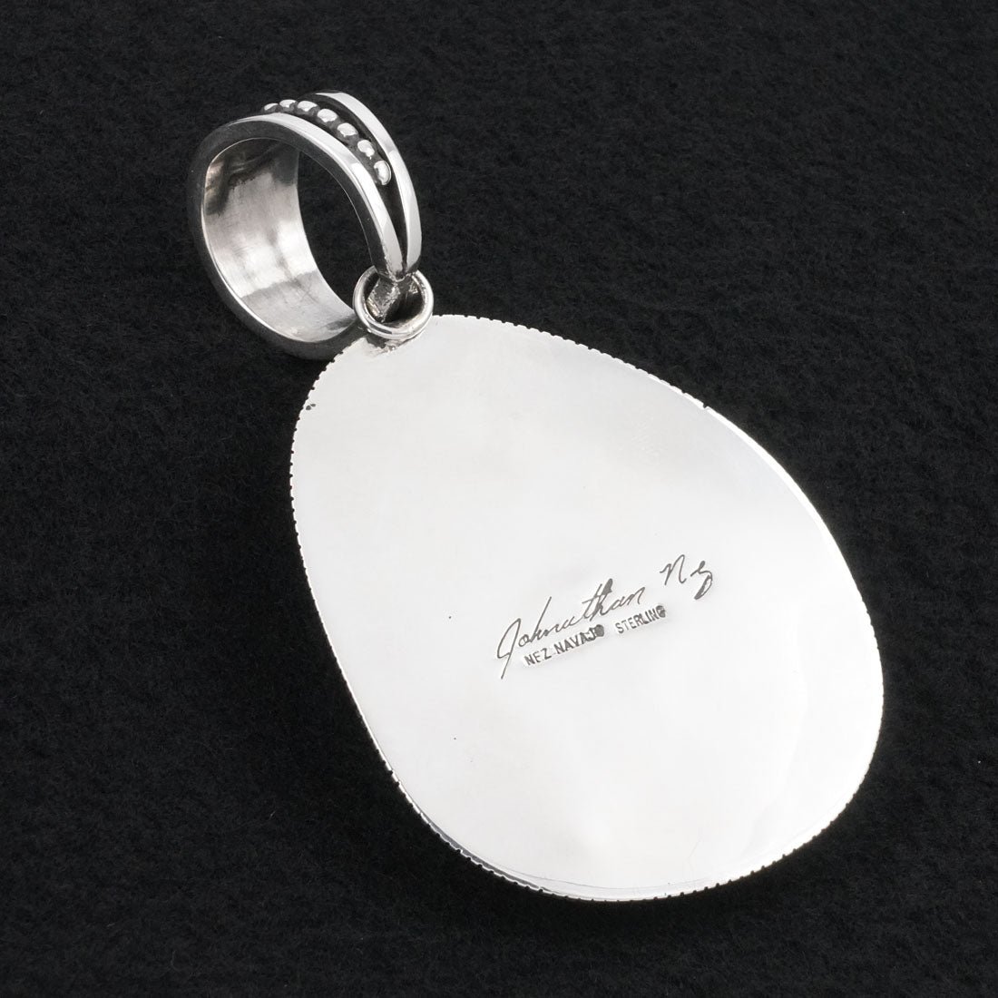 Jonathan Nez Turquoise & Sterling Silver Pendant