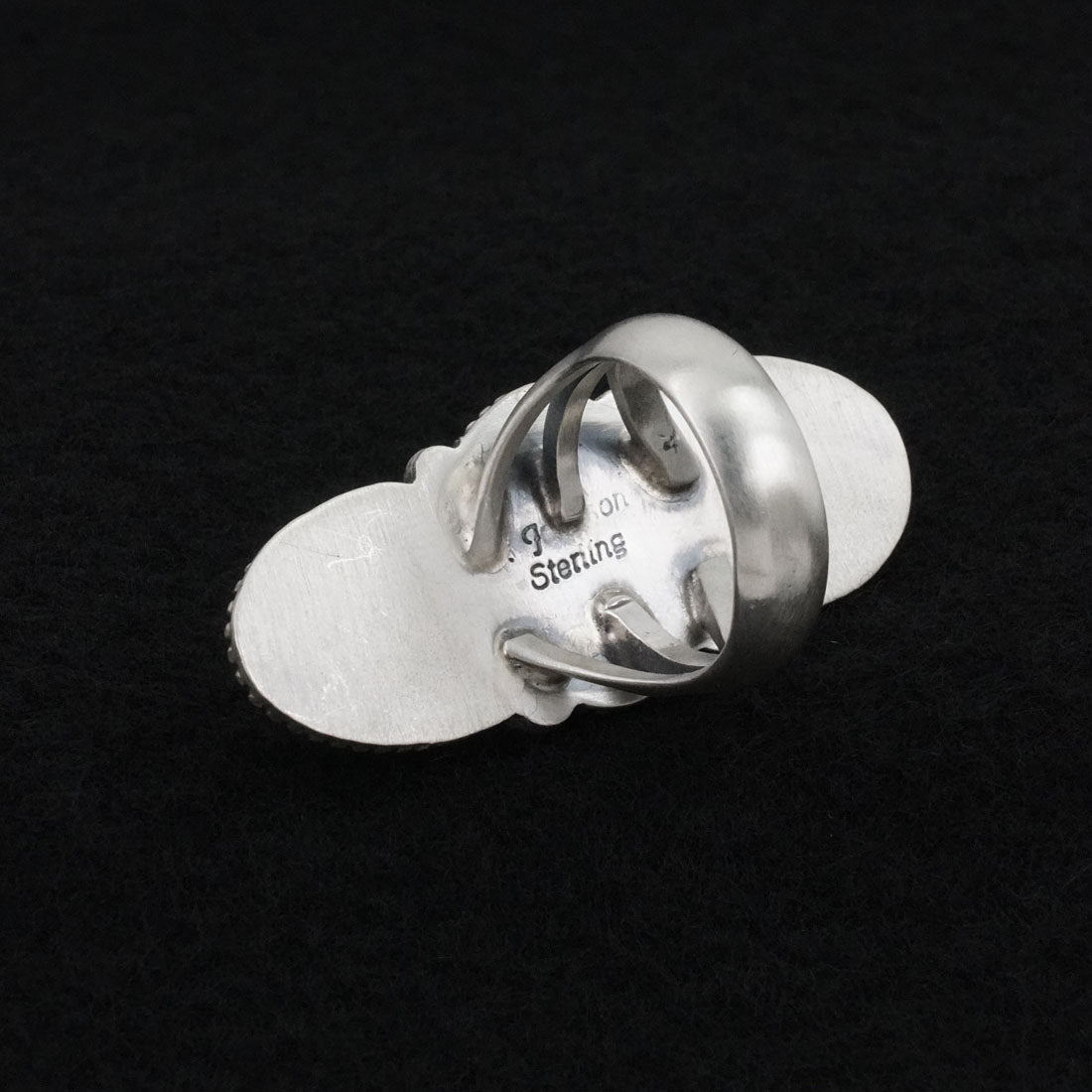 Bobby Johnson Turquoise & Sterling Silver Ring Size 7