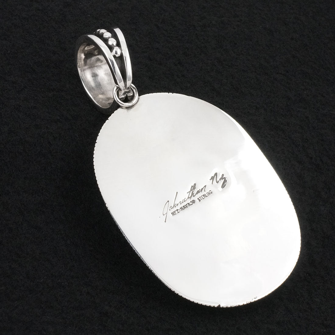 Jonathan Nez Turquoise & Sterling Silver Pendant