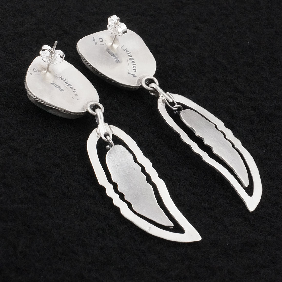Darrin Livingston Turquoise & Sterling Silver Earrings