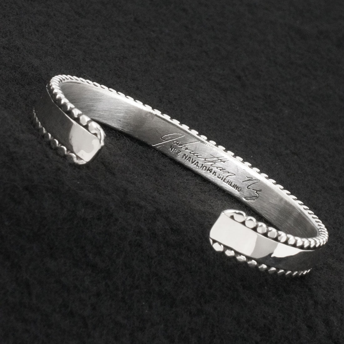 Jonathan Nez Sterling Silver & 14k Gold Bracelet
