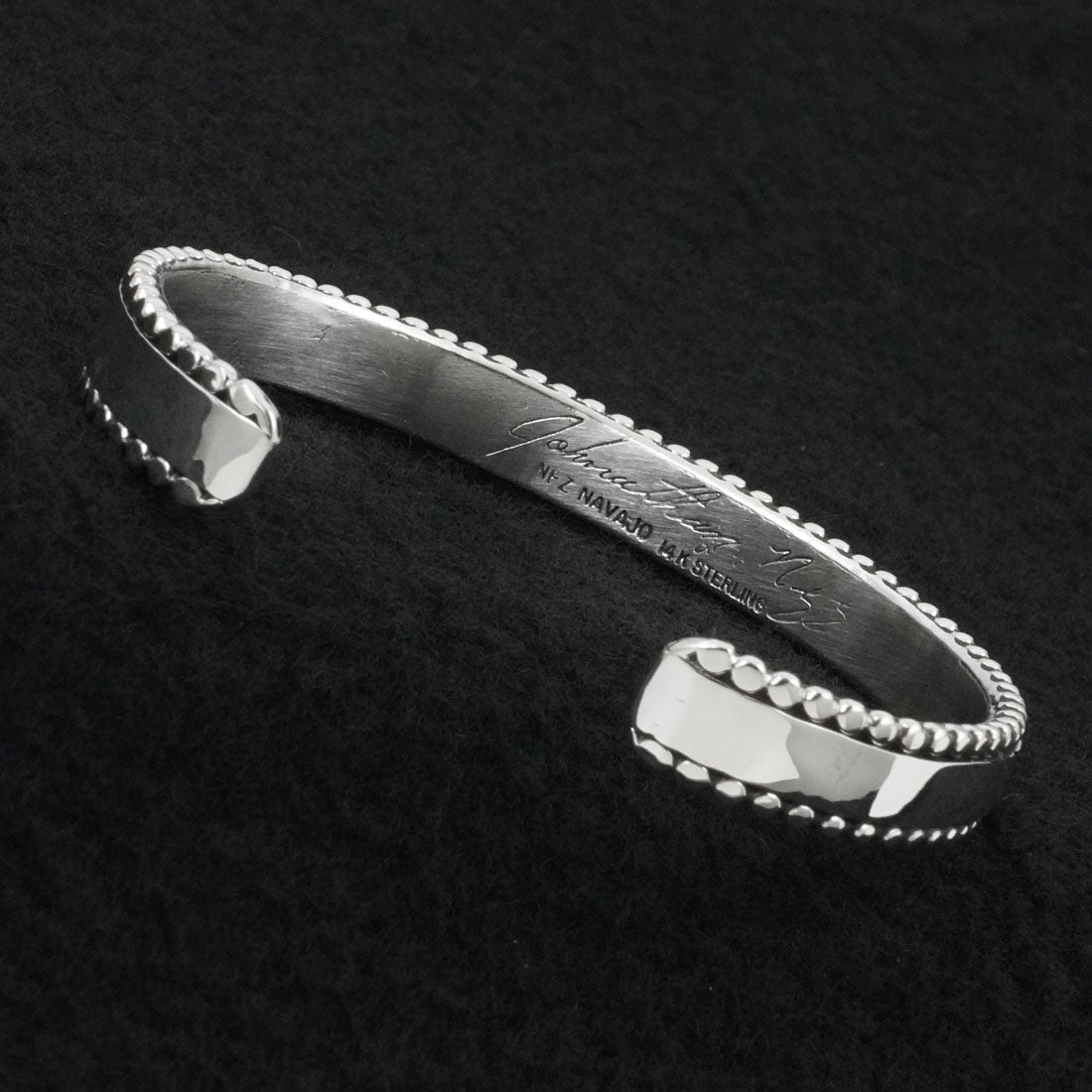 Jonathan Nez Sterling Silver & 14k Gold Bracelet