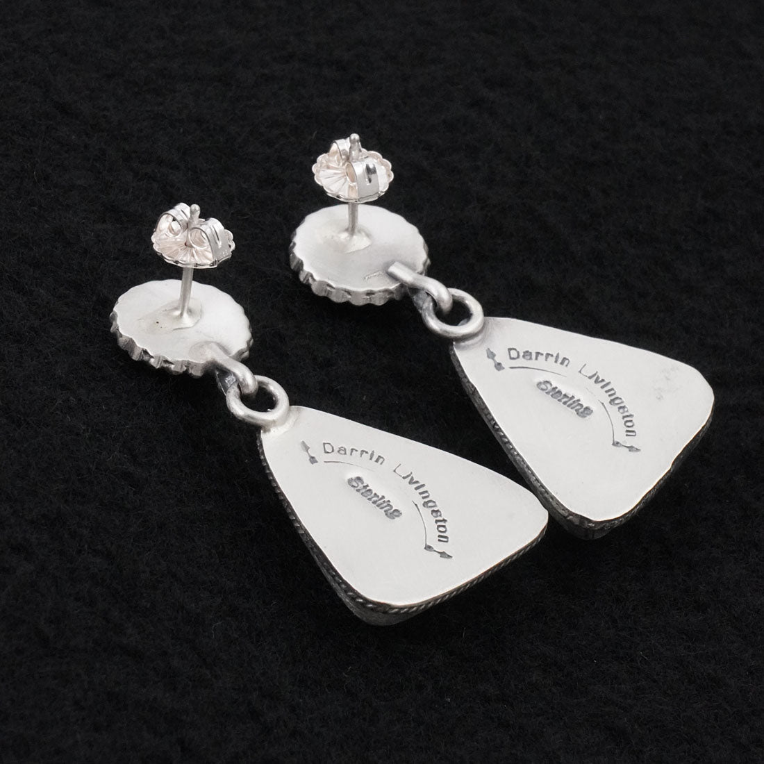 Darrin Livingston Turquoise & Sterling Silver Earrings