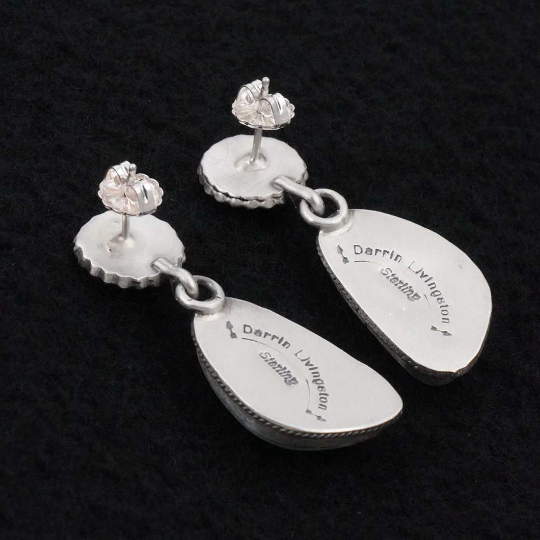 Darrin Livingston Turquoise & Sterling Silver Earrings