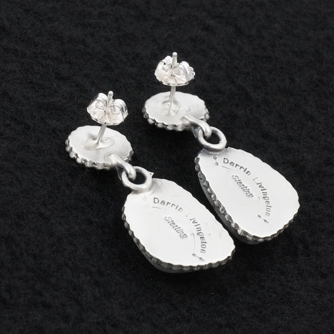 Darrin Livingston Turquoise & Sterling Silver Earrings