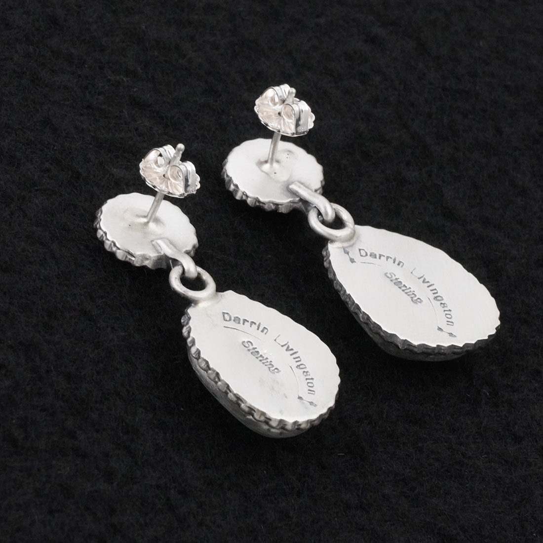 Darrin Livingston Turquoise & Sterling Silver Earrings