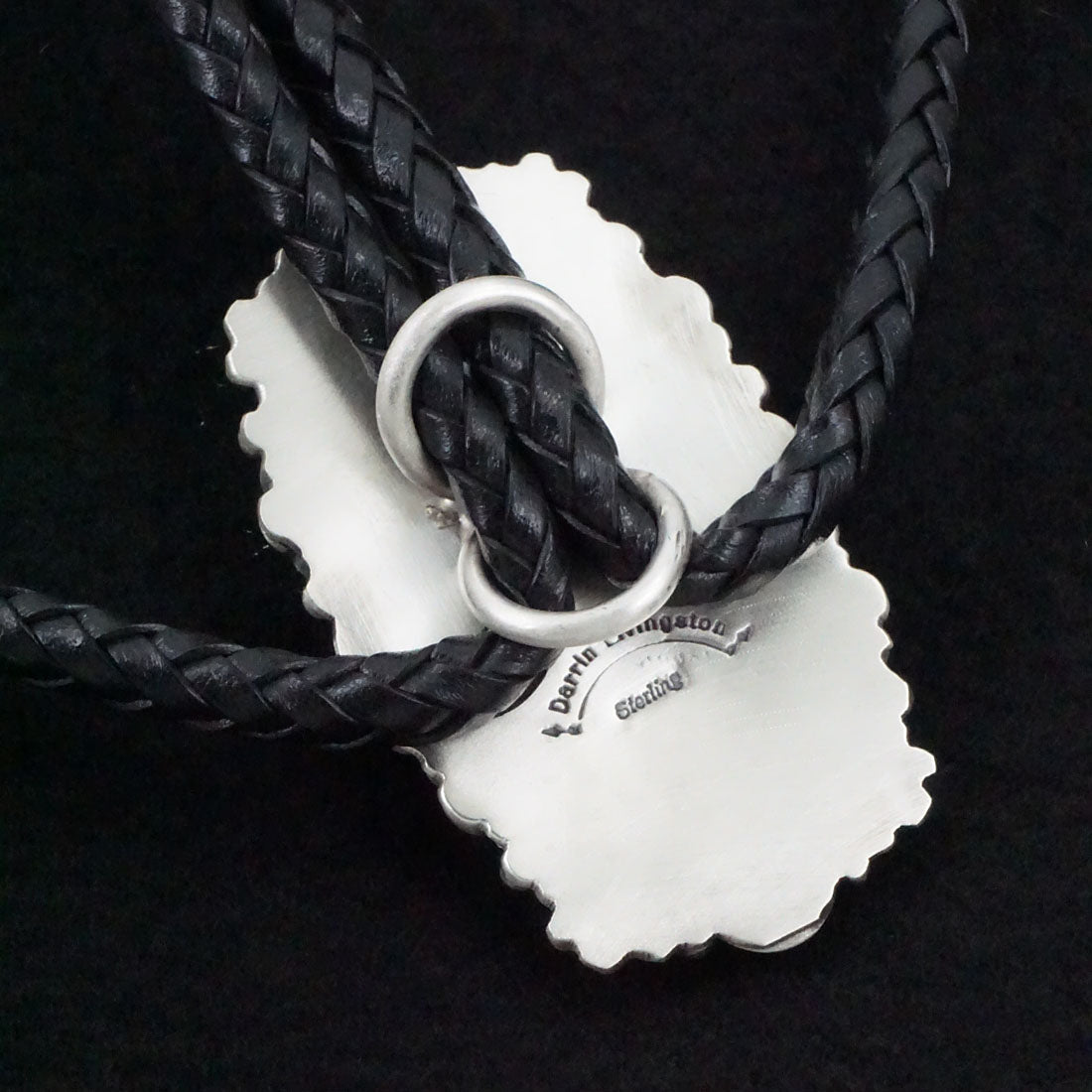 Darrin Livingston Turquoise & Sterling Silver Bolo Tie