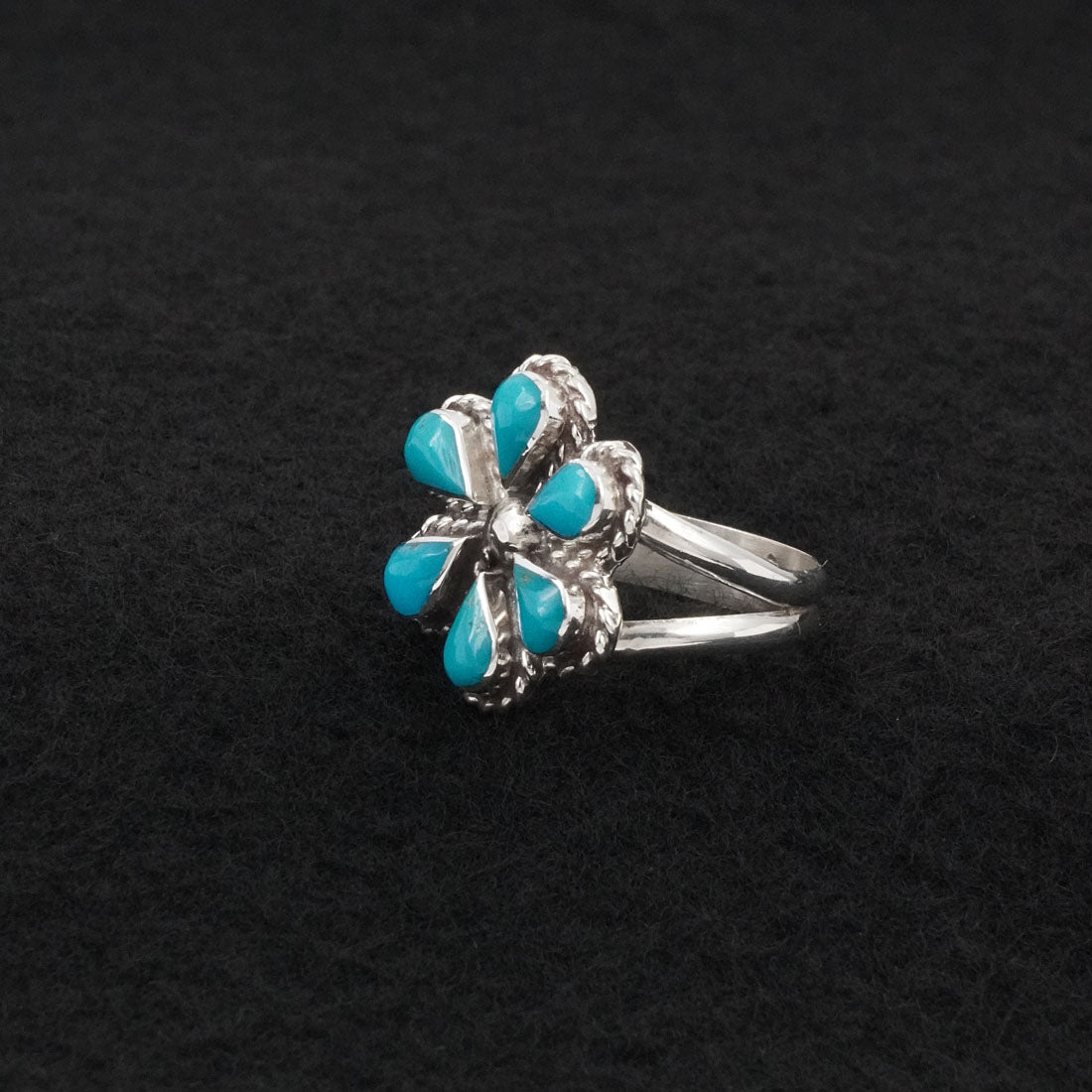 Gina Dosedo Turquoise & Sterling Silver Ring Size 9