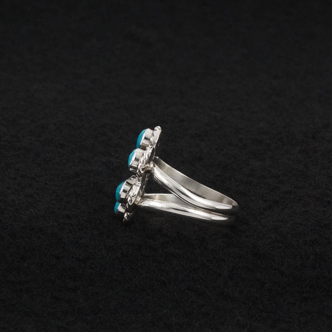 Gina Dosedo Turquoise & Sterling Silver Ring Size 9