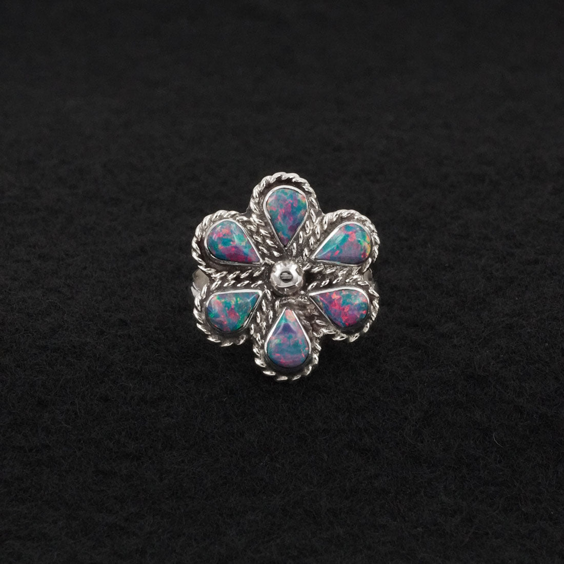 Gina Dosedo Opalite & Sterling Silver Ring Size 7.5