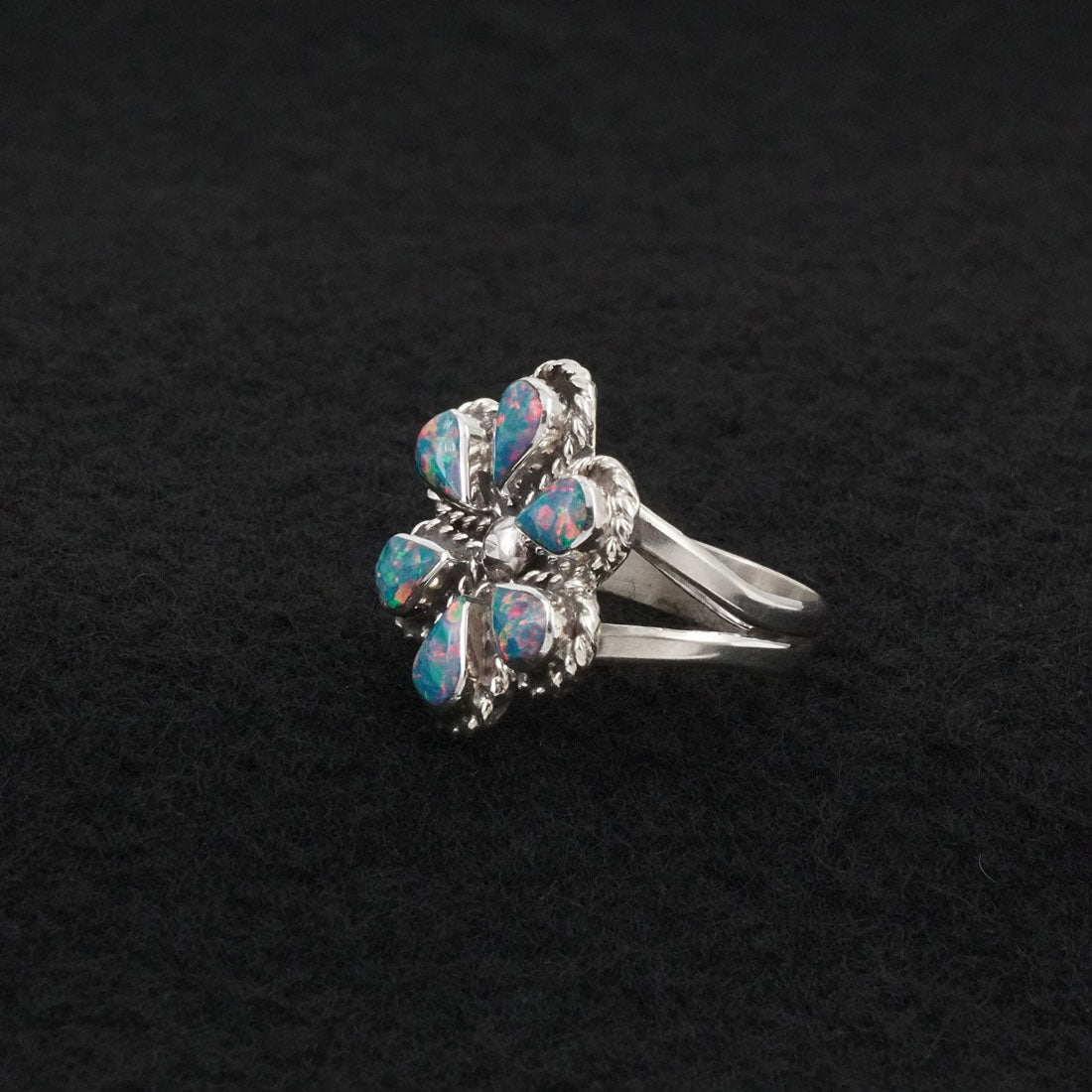 Gina Dosedo Opalite & Sterling Silver Ring Size 7.5