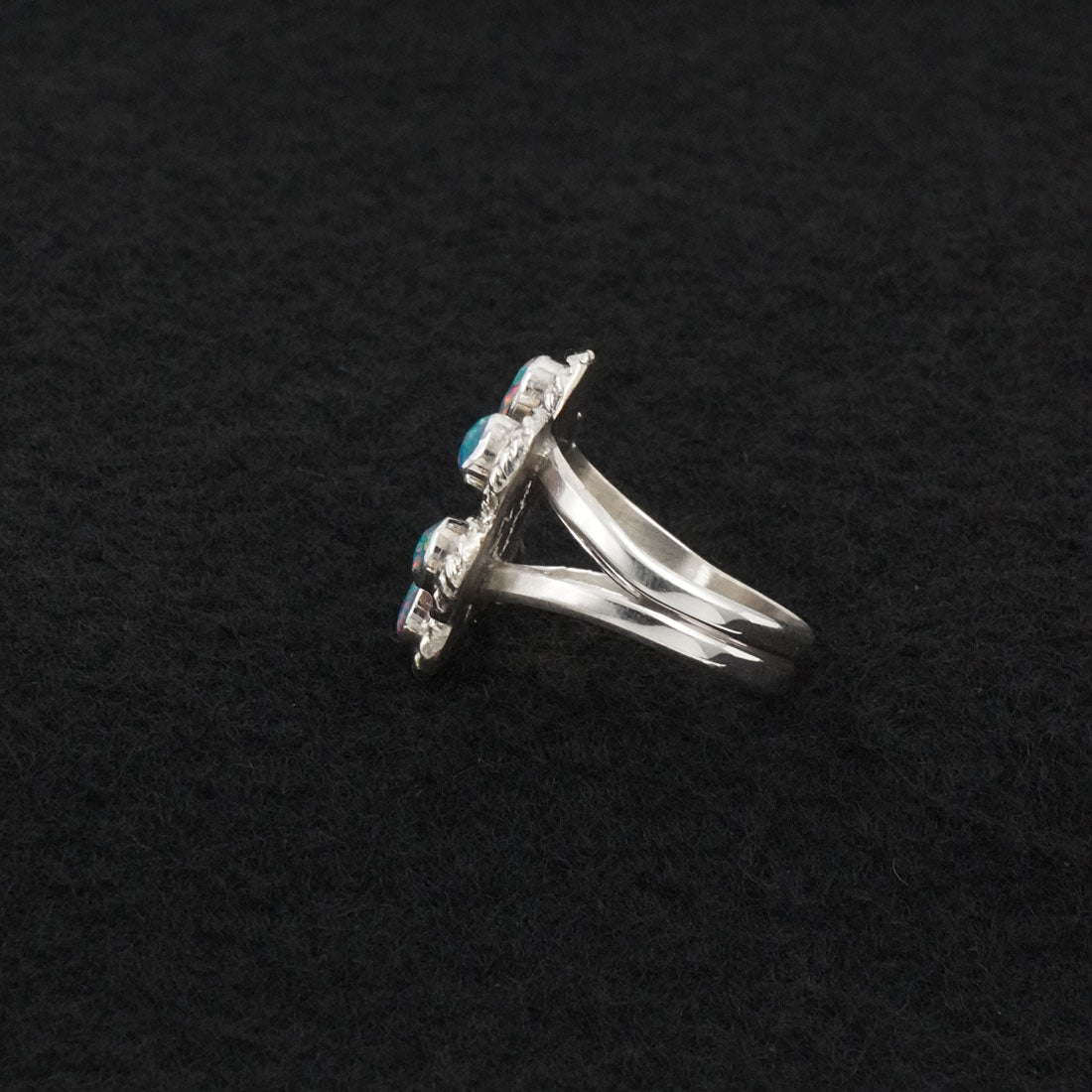Gina Dosedo Opalite & Sterling Silver Ring Size 7.5