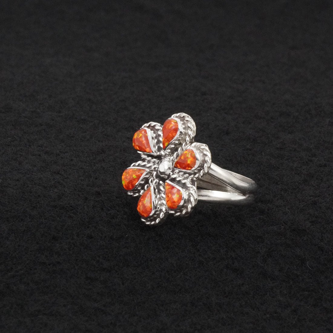 Gina Dosedo Opalite & Sterling Silver Ring Size 7.5