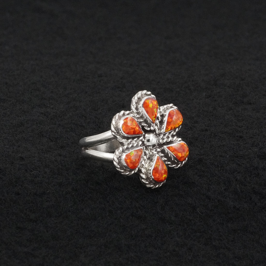 Gina Dosedo Opalite & Sterling Silver Ring Size 7.5