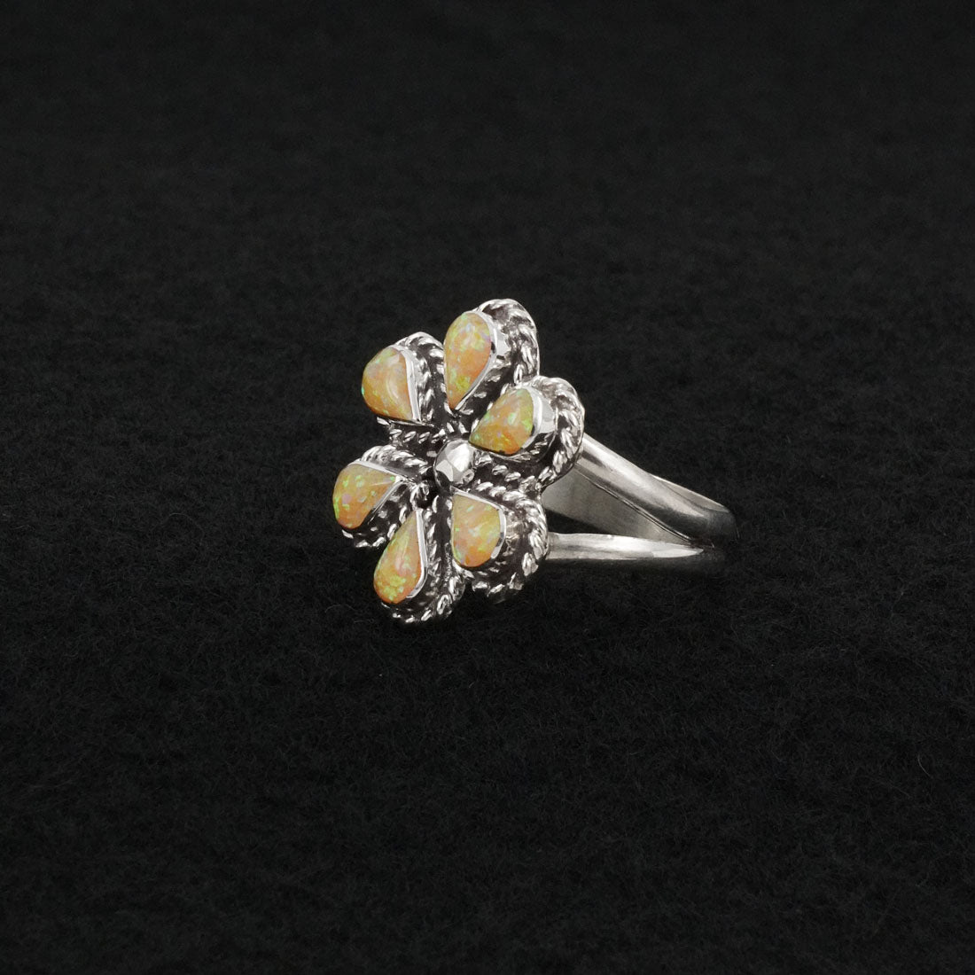 Gina Dosedo Opalite & Sterling Silver Ring Size 7.5