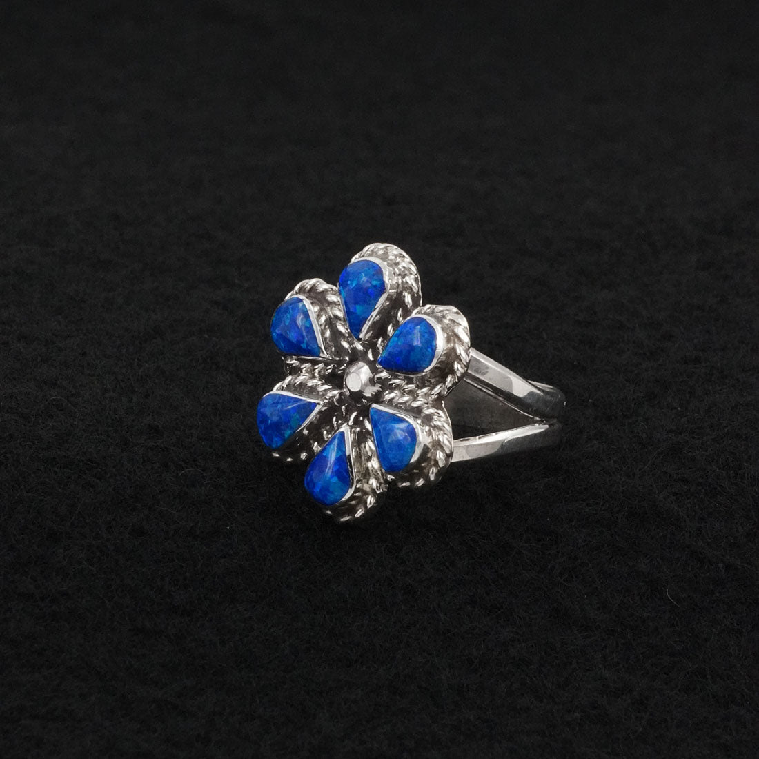 Gina Dosedo Opalite & Sterling Silver Ring Size 7