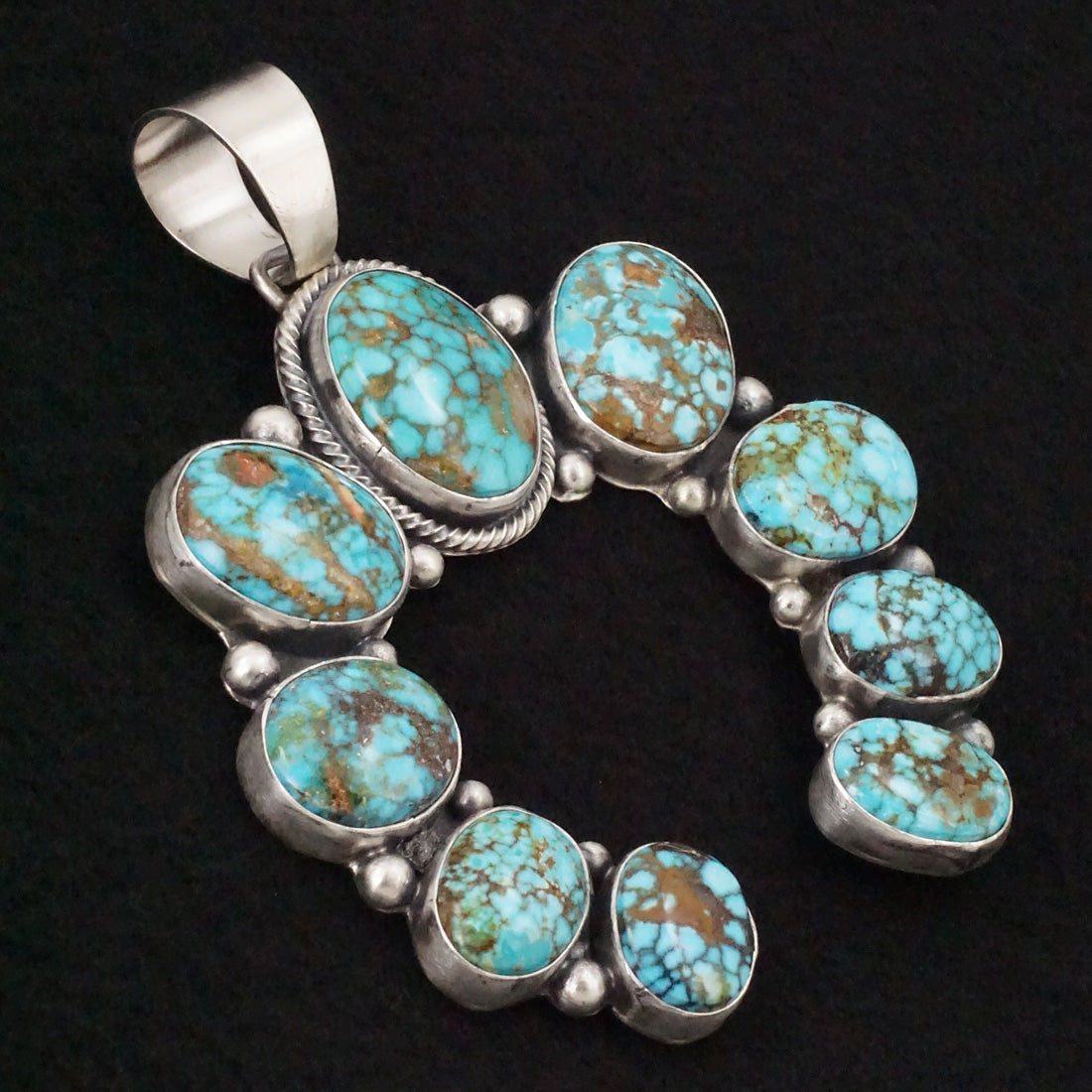 Bobby Johnson Turquoise & Sterling Silver Pendant