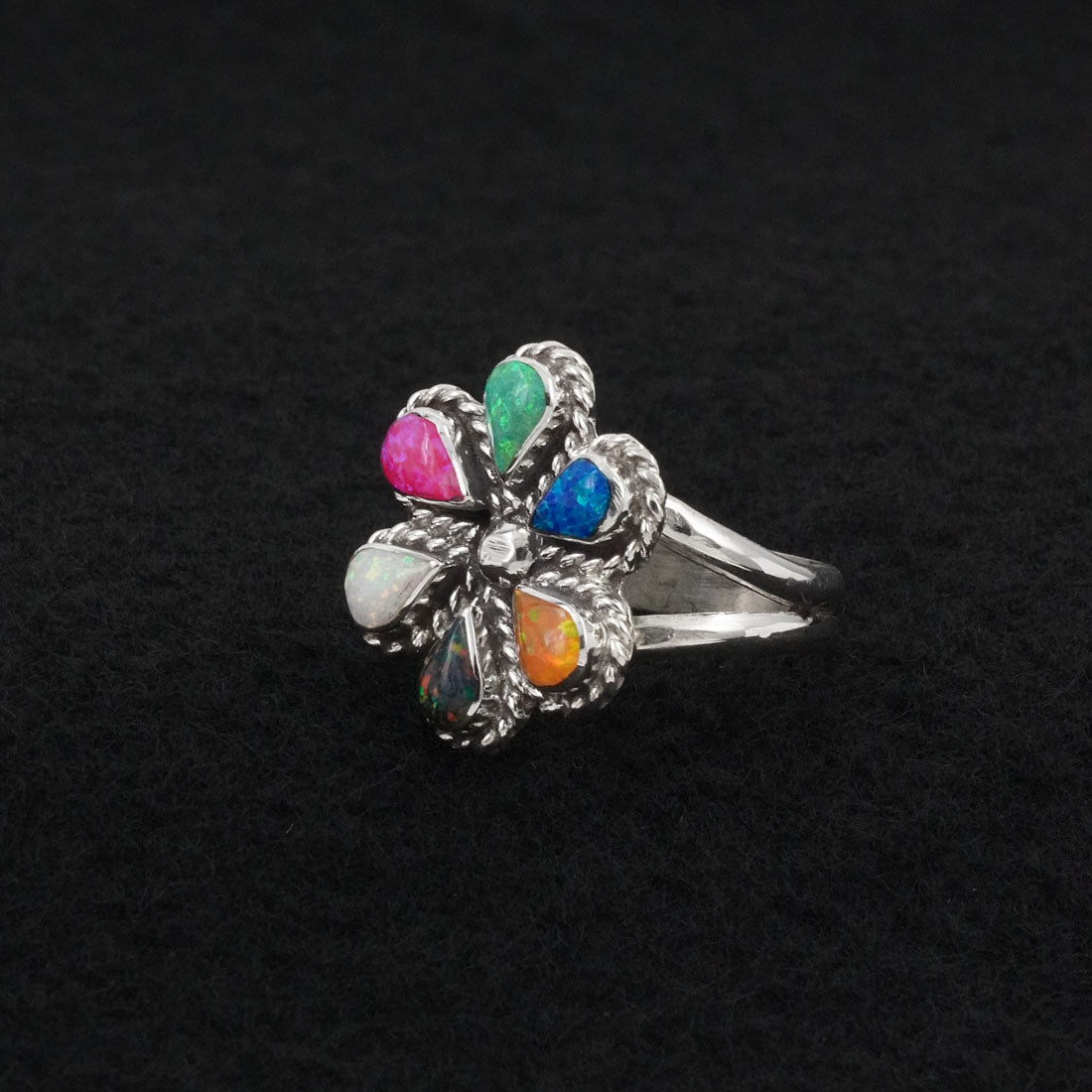 Gina Dosedo Opalite & Sterling Silver Ring Size 8