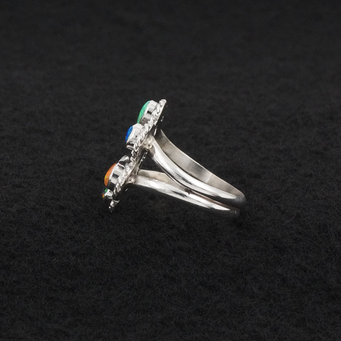 Gina Dosedo Opalite & Sterling Silver Ring Size 8