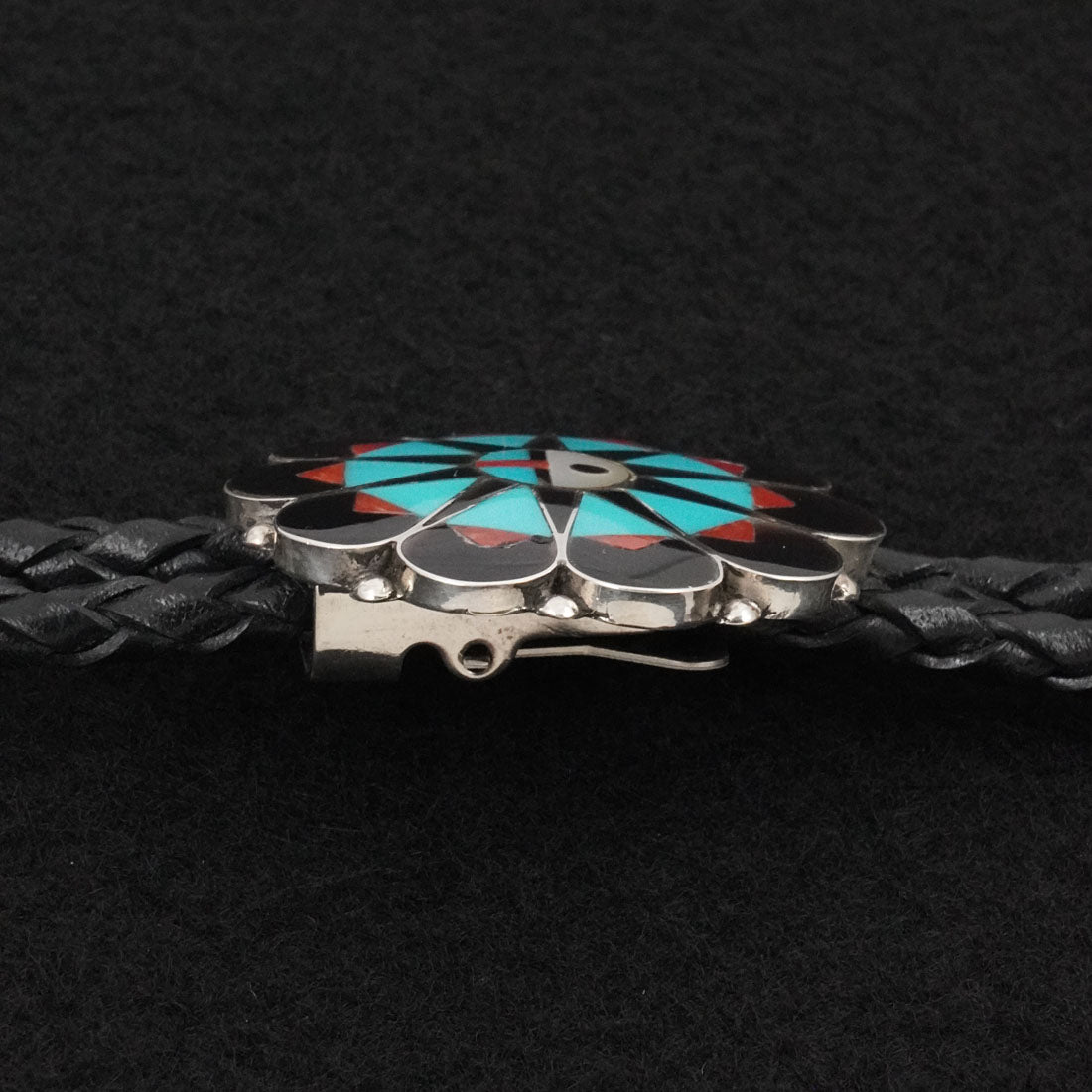 Delwin Gasper Multi-Stone & Sterling Silver Bolo Tie
