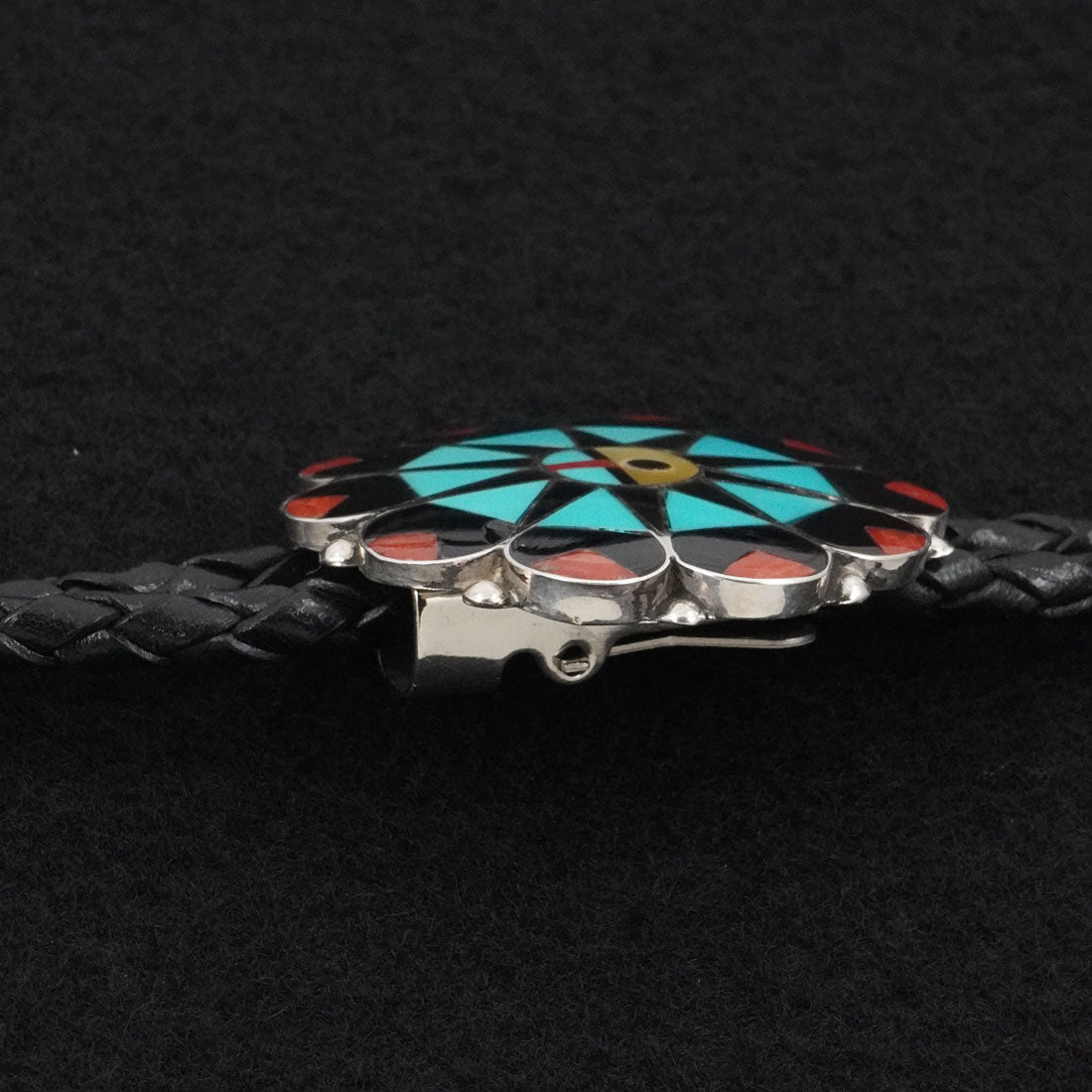 Delwin Gasper Multi-Stone & Sterling Silver Bolo Tie