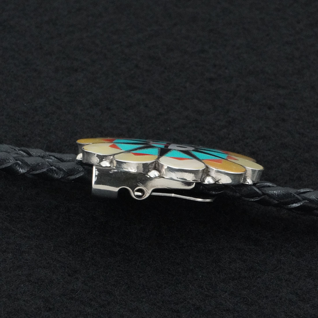 Delwin Gasper Multi-Stone & Sterling Silver Bolo Tie