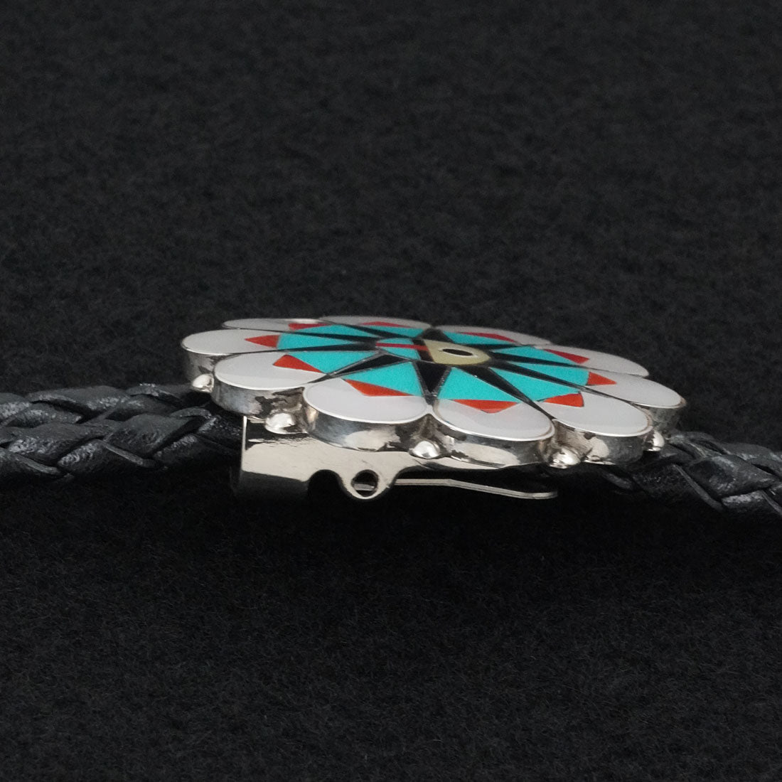 Delwin Gasper Multi-Stone & Sterling Silver Bolo Tie