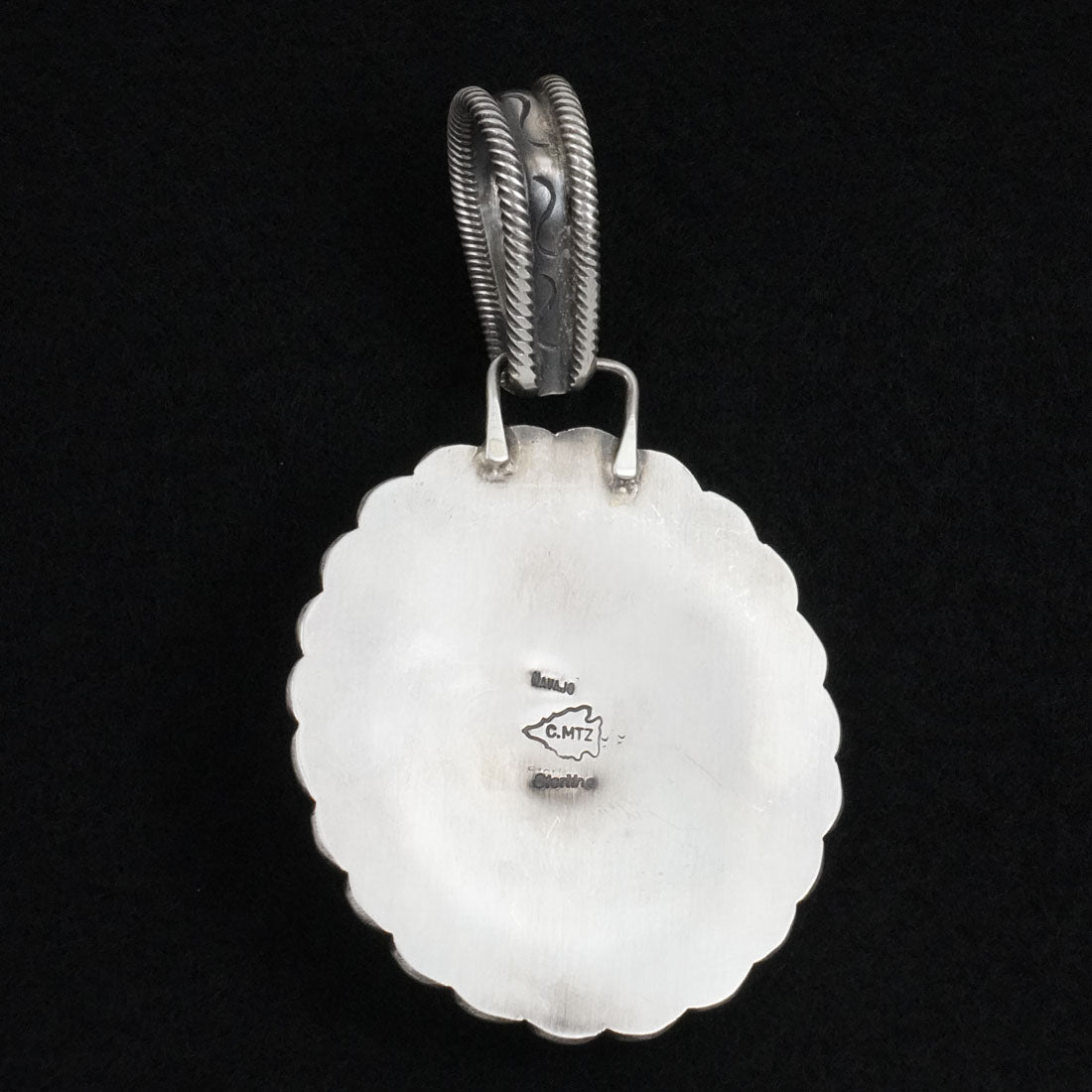 Calvin Martinez Turquoise & Sterling Silver Pendant