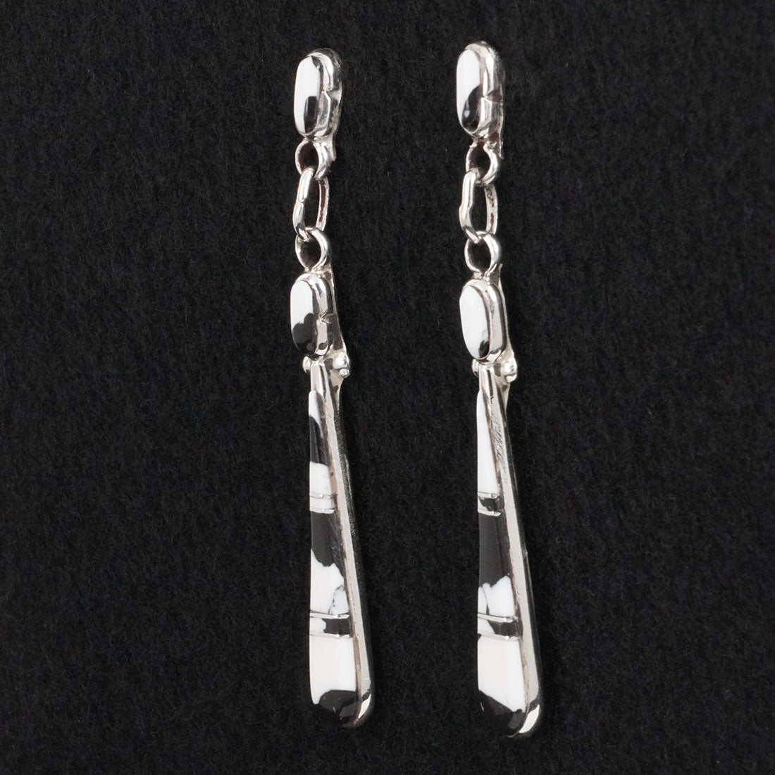 Terrance Panteah White Buffalo & Sterling Silver Earrings