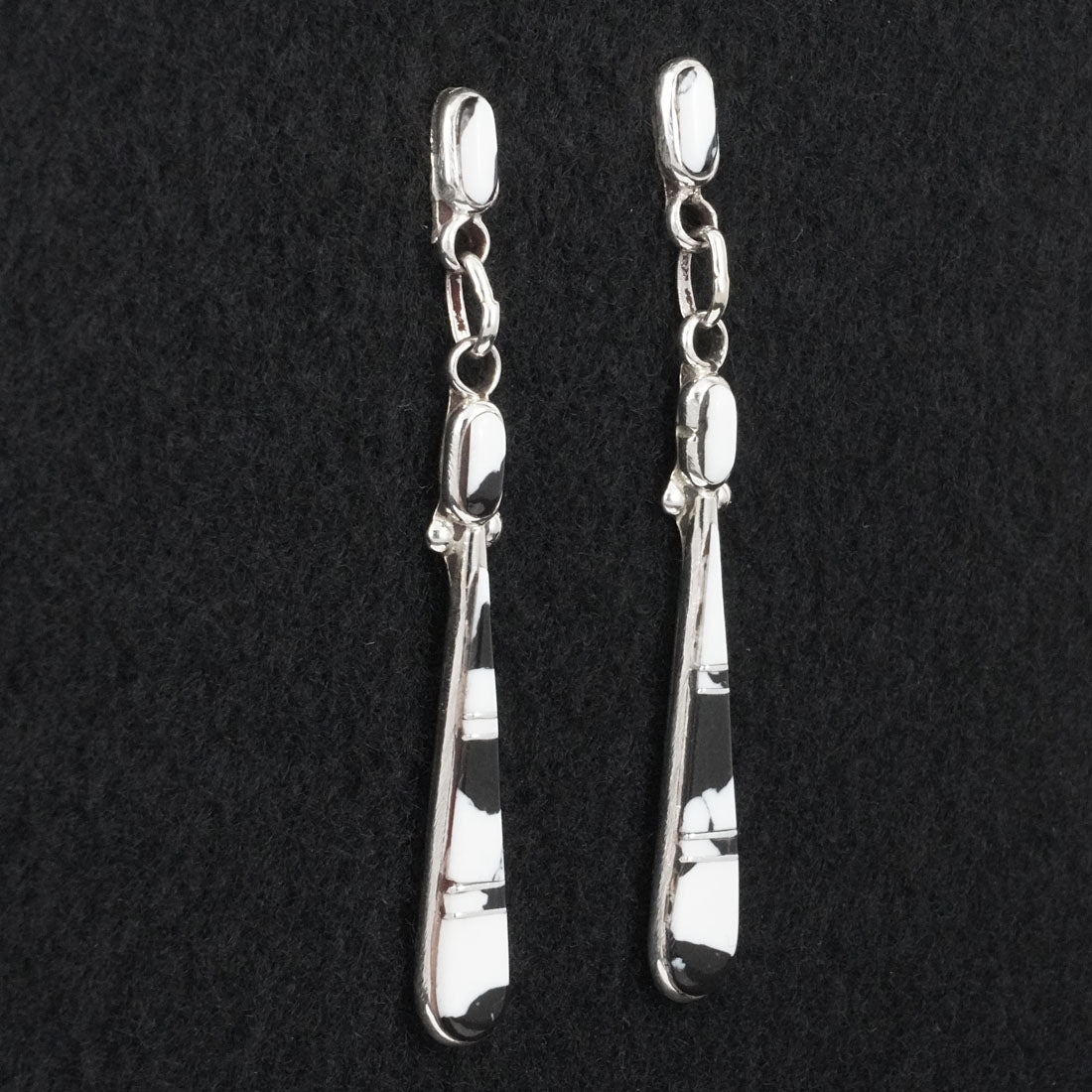 Terrance Panteah White Buffalo & Sterling Silver Earrings