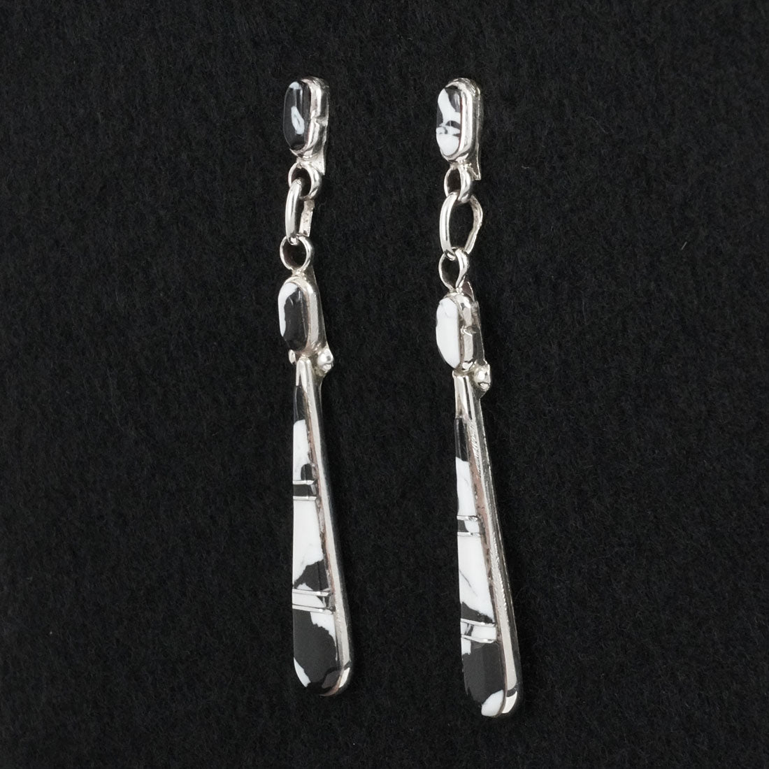 Terrance Panteah White Buffalo & Sterling Silver Earrings