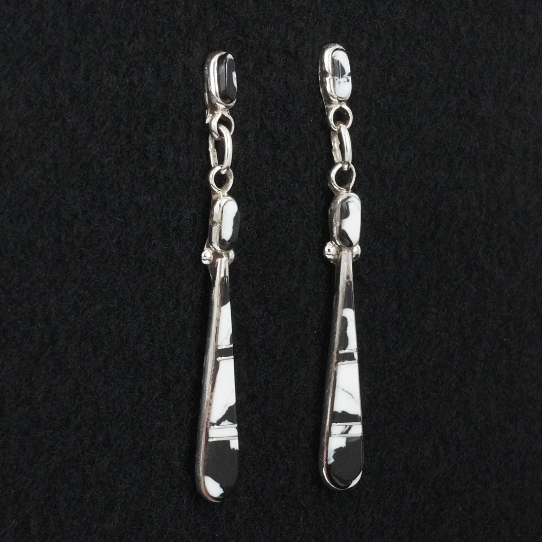 Terrance Panteah White Buffalo & Sterling Silver Earrings