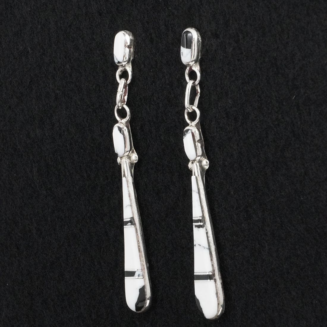 Terrance Panteah White Buffalo & Sterling Silver Earrings