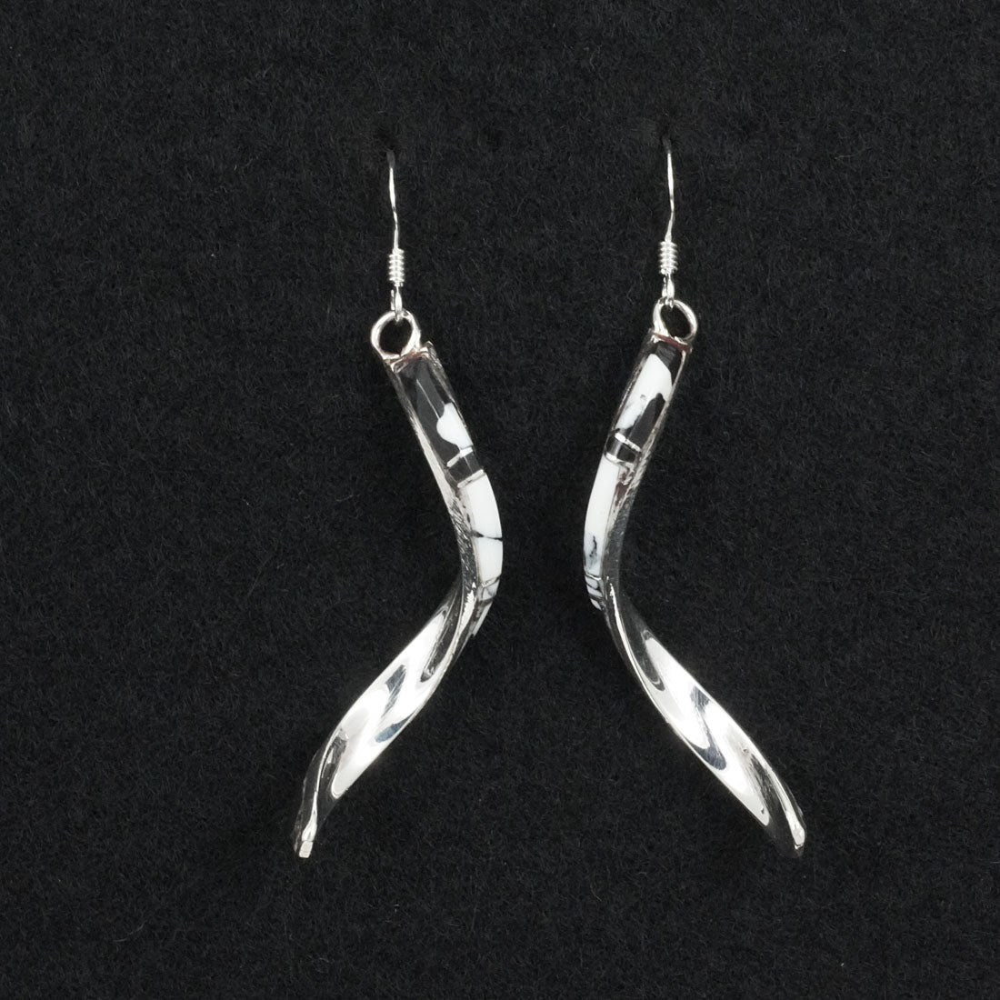 Terrance Panteah White Buffalo & Sterling Silver Earrings