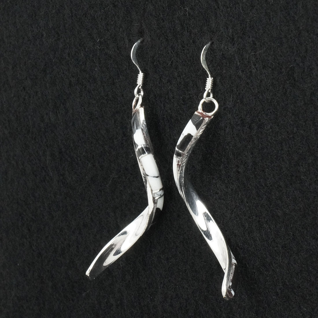 Terrance Panteah White Buffalo & Sterling Silver Earrings