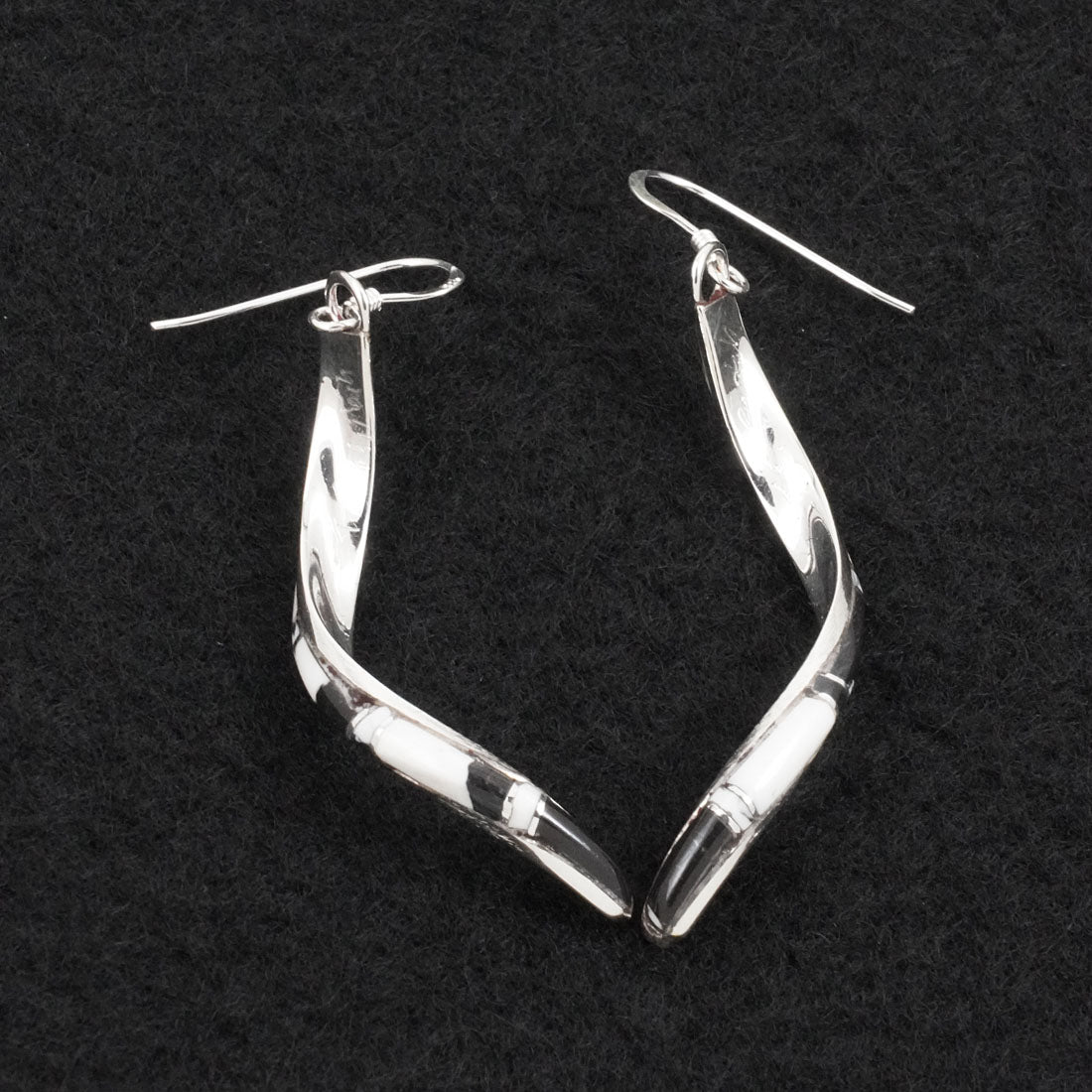Terrance Panteah White Buffalo & Sterling Silver Earrings