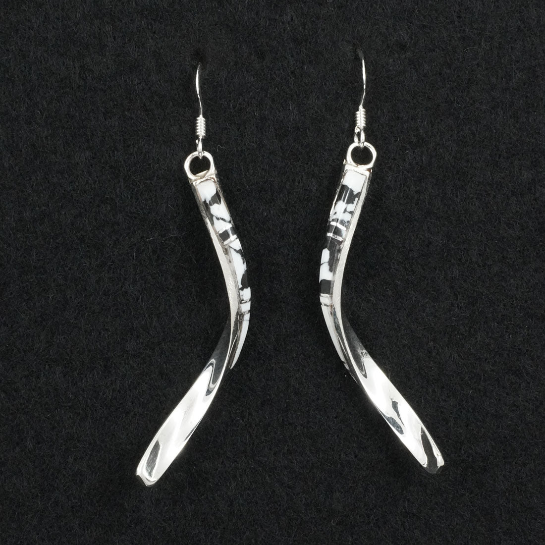 Terrance Panteah White Buffalo & Sterling Silver Earrings
