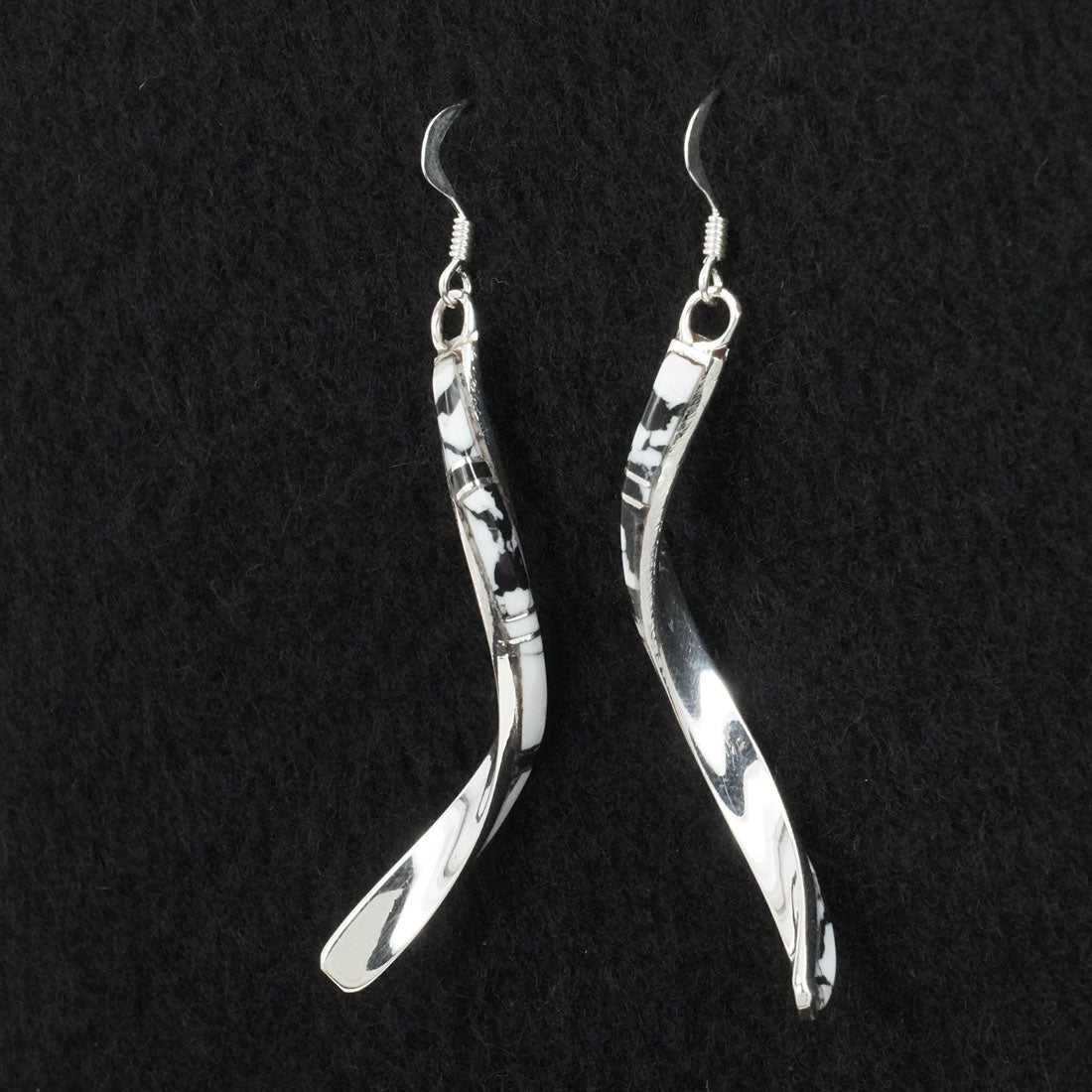 Terrance Panteah White Buffalo & Sterling Silver Earrings