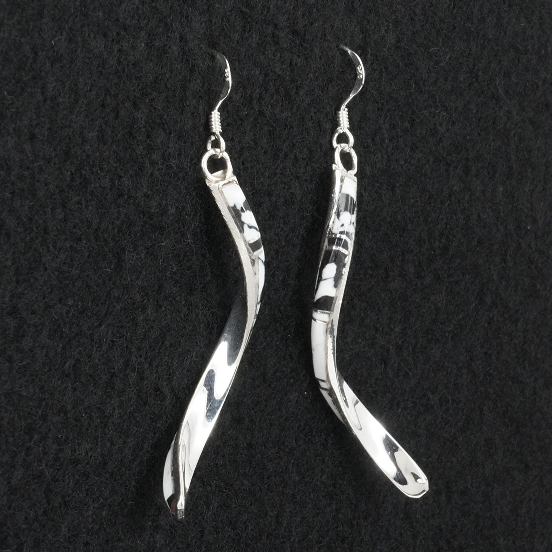 Terrance Panteah White Buffalo & Sterling Silver Earrings