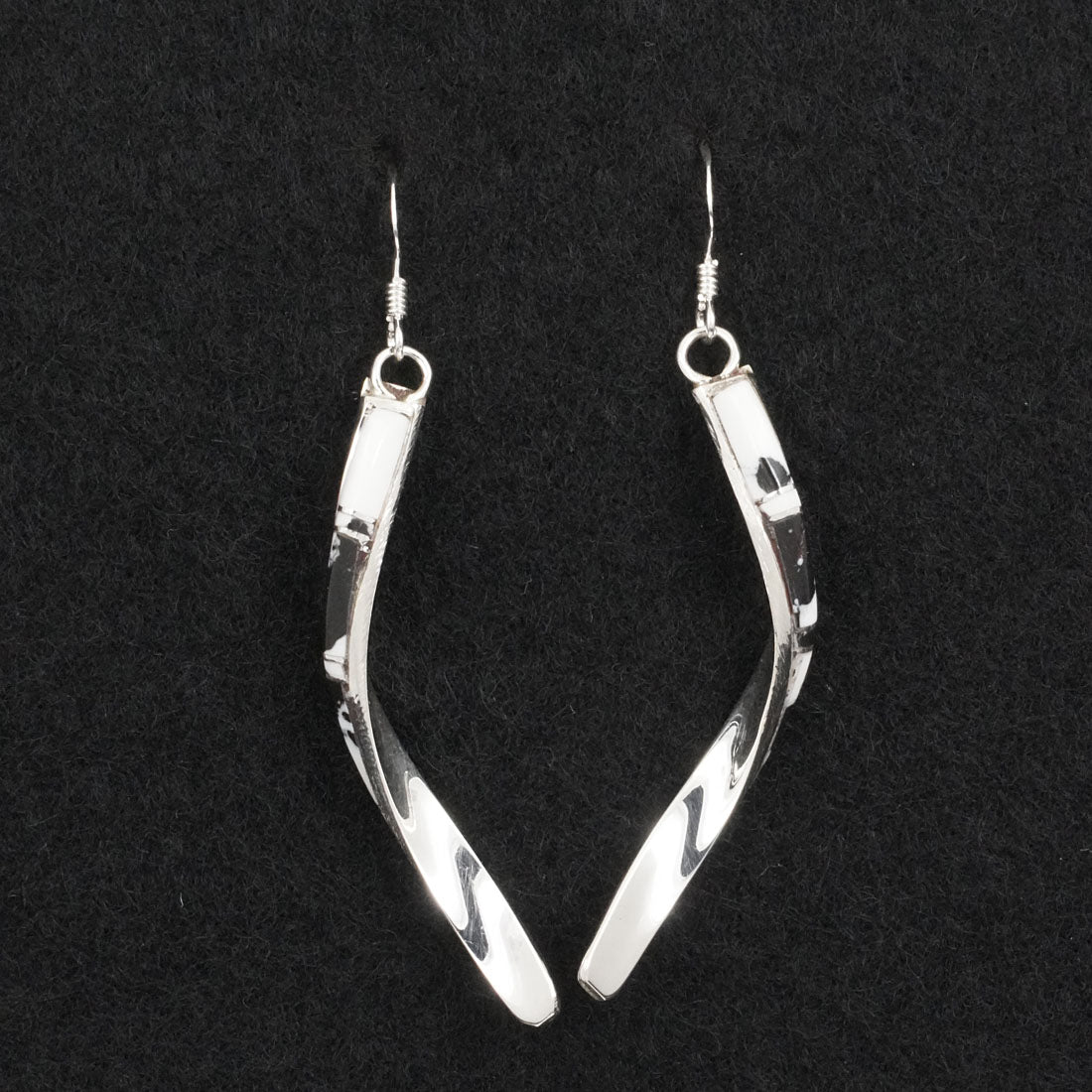 Terrance Panteah White Buffalo & Sterling Silver Earrings