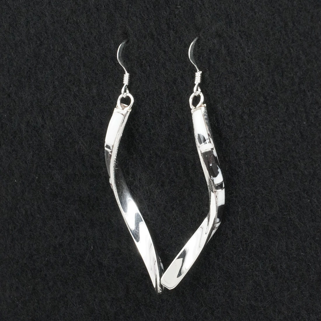 Terrance Panteah White Buffalo & Sterling Silver Earrings