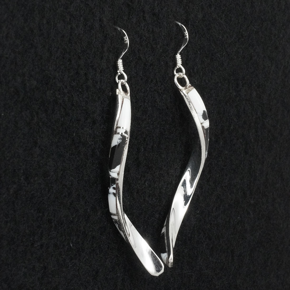 Terrance Panteah White Buffalo & Sterling Silver Earrings
