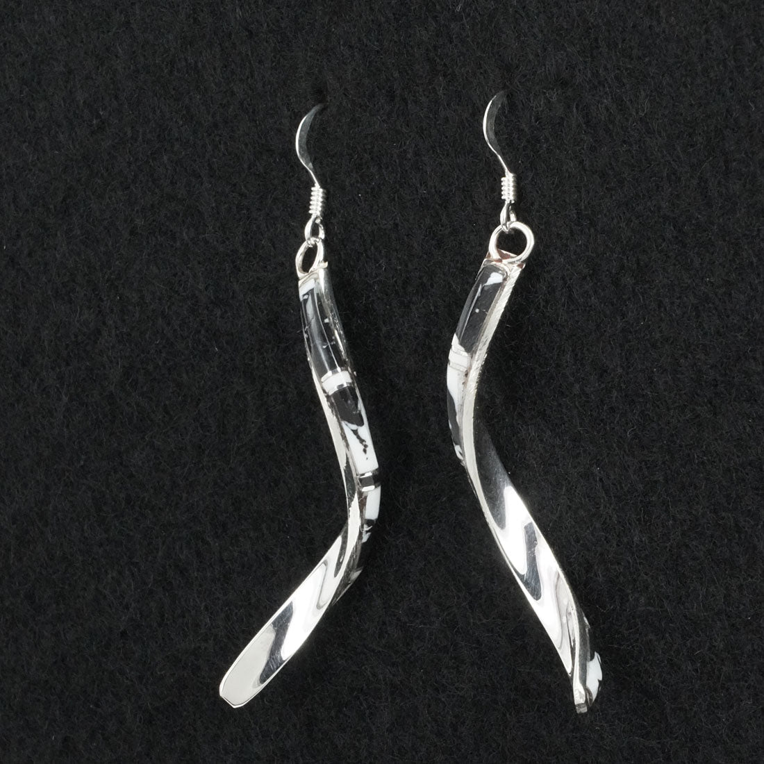Terrance Panteah White Buffalo & Sterling Silver Earrings