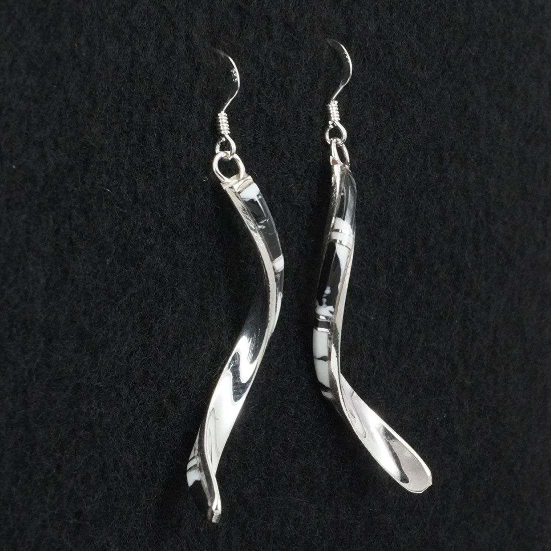 Terrance Panteah White Buffalo & Sterling Silver Earrings