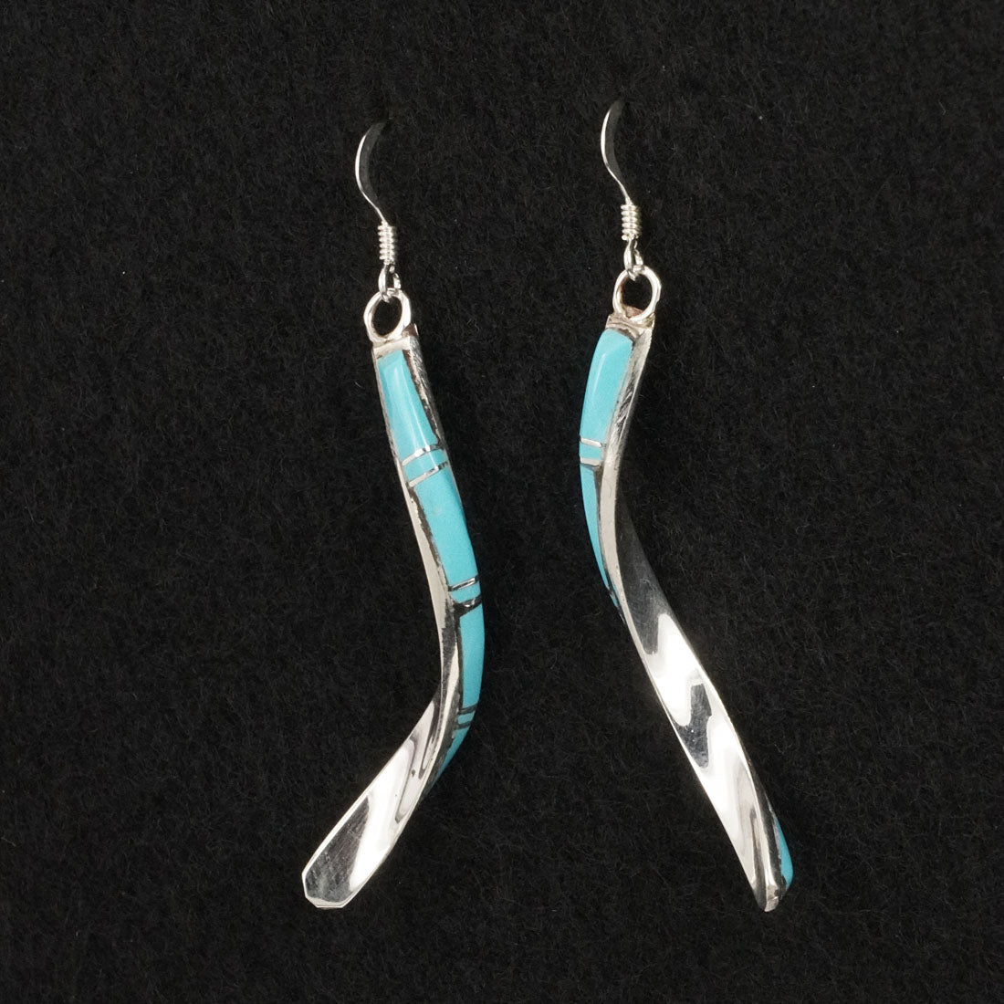 Terrance Panteah Turquoise & Sterling Silver Earrings