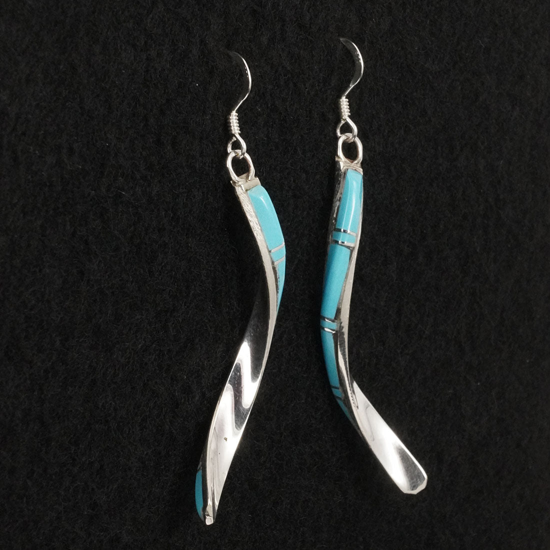 Terrance Panteah Turquoise & Sterling Silver Earrings